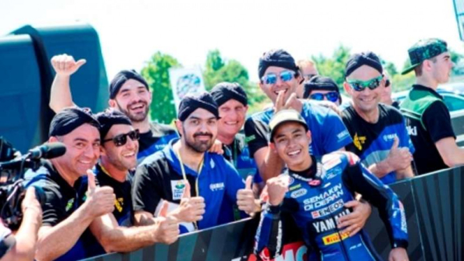 Galang Hendra, pembalap Yamaha Indonesia di World Supersport 300.