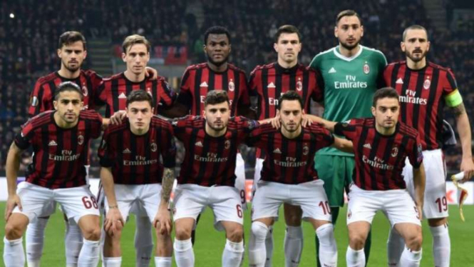 Skuat AC Milan di ajang Liga Europa 2017/2018