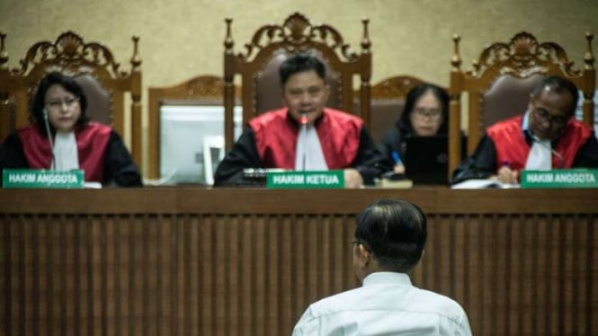 Wakil Presiden Jusuf Kalla menjadi saksi sidang PK terpidana Suryadharma Ali di Pengadilan Tipikor