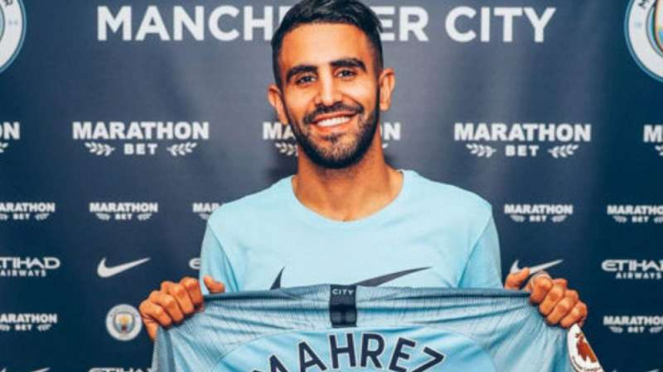 Riyad Mahrez resmi gabung ke Manchester City.