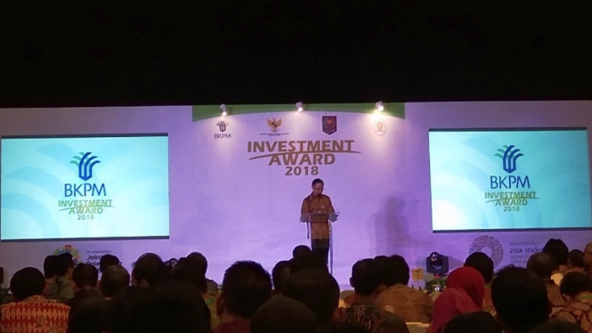Kepala BKPM Thomas Trikasih Lembong Investment Awards 2018