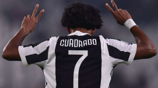 Gelandang Juventus, Juan Cuadrado.