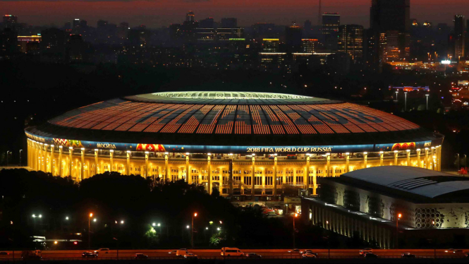 Stadion Luzhniki, tempat final Piala Dunia 2018 antara Prancis dan Kroasia