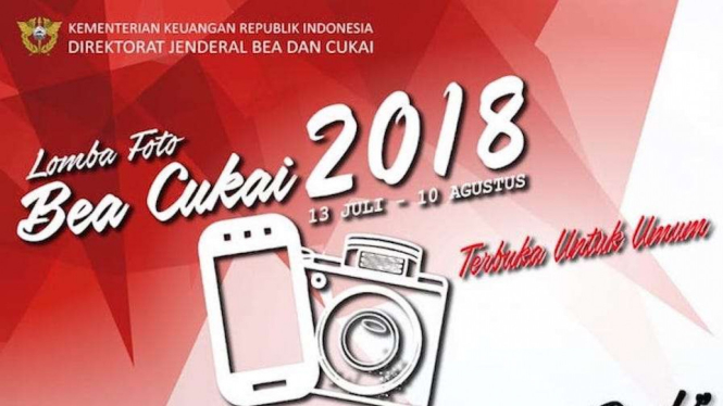 Lomba fotografi Bea Cukai dengan tema "Untuk Indonesia Makin Baik"