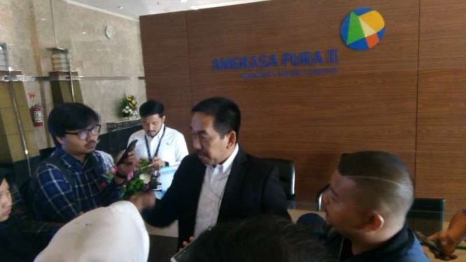 Direktur Utama AP II, Muhamad Awaluddin, di Bandara Soekarno Hatta, Tangerang, Banten, pada Senin, 16 Juli 2018.