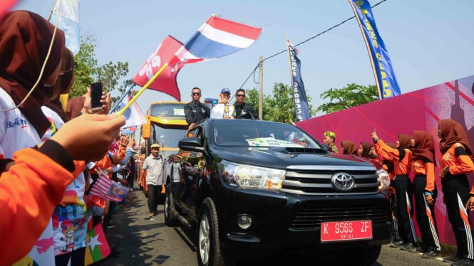 Pengambilan api obor Asian Games 2018 di Mrapen, Grobogan, Jawa Tengah