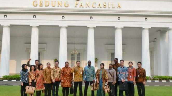 Diplomat 10 negara kunjungi Gedung Pancasila di Kemlu RI