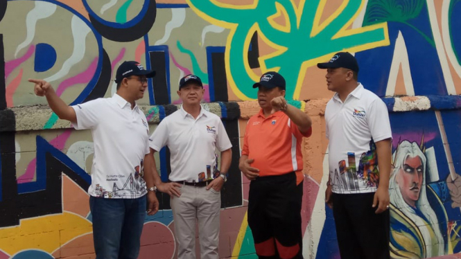 Gubernur DKI Anies Baswedan resmikan kampung warna-warni Asian Games