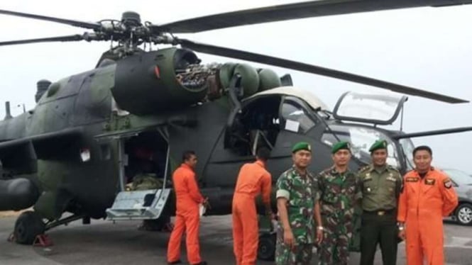 Helikopter serbu Mi-35P TNI AD.