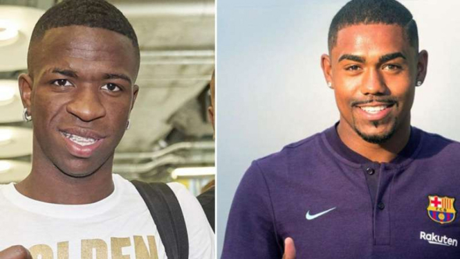 Striker baru Real Madrid dan Barcelona, Vinicius Junior dan Malcom.