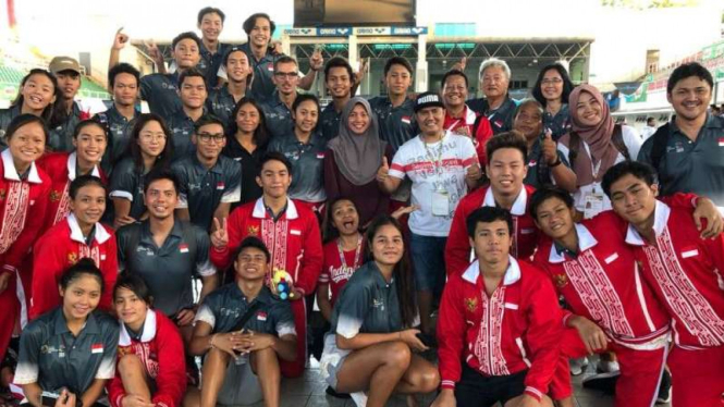 Skuat renang Indonesia pada Asean Schools Games 2018 