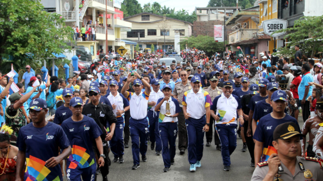 Obor Asian Games 2018 Tiba di Sorong