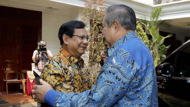 Pertemuan SBY dan Prabowo Subianto.