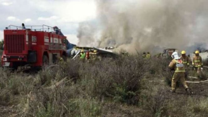Accidente de avión en México