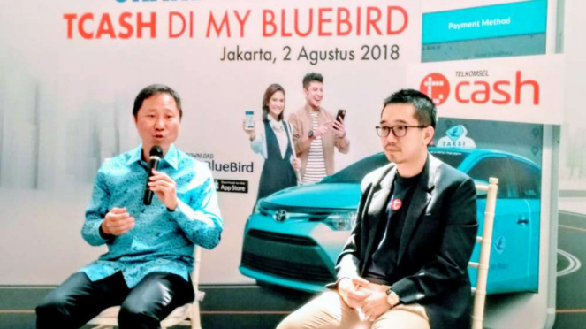 TCASH kerja sama dengan Blue Bird.