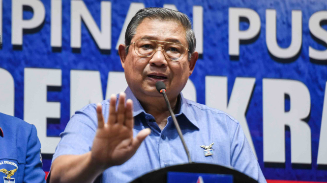 Presiden RI ke-6 dan Ketua Umum Partai Demokrat, Susilo Bambang Yudhoyono (SBY)