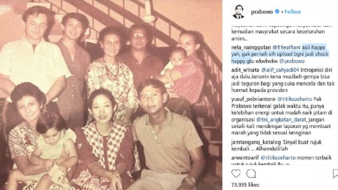 Foto jadul Prabowo dan Titiek Soehartp