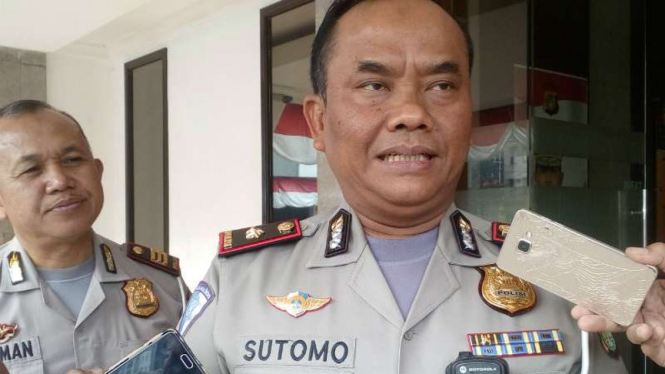 Kepala Satuan Lalu Lintas Polresta Depok, Komisaris Polisi Sutomo, di Depok