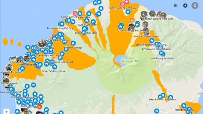Peta Lengkap Gempa Lombok Dari Sebaran Hingga Posko Pengungsian