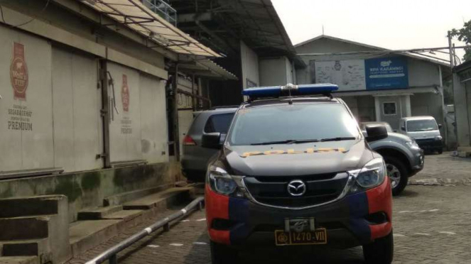 Polisi olah TKP perampokan di RPH Karawaci.