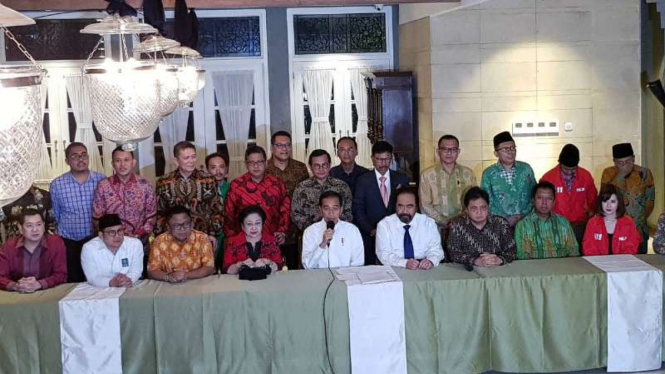 Konpres Jokowi umumkan cawapresnya di Pilpres 2019