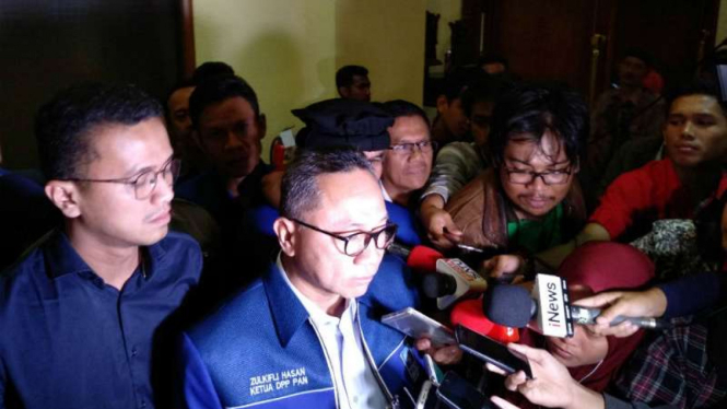 Ketua Umum PAN Zulkifli Hasan di Jakarta, Kamis, 9 Agustus 2018.