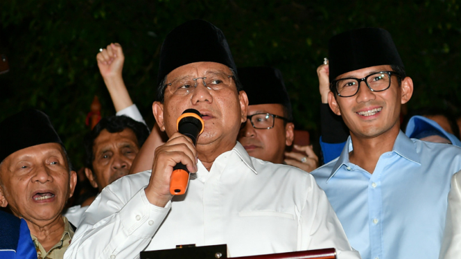 Deklarasi Prabowo Subianto dan Sandiaga Uno