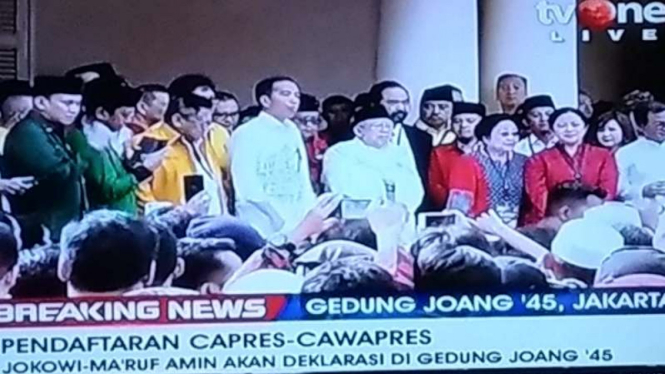 Presiden Joko Widodo dan KH Maruf Amin