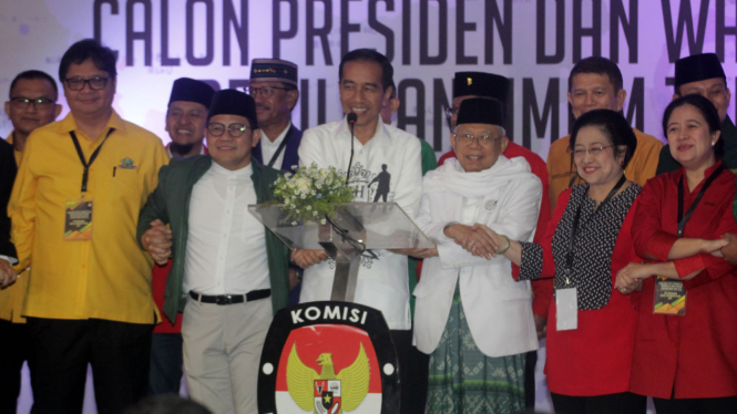 Jokowi-Ma'ruf Amin Daftarkan Diri ke KPU