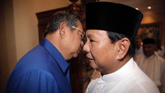 Pertemuan ketiga kalinya, SBY dan Prabowo Subianto di Kuningan, Jakarta Selatan.