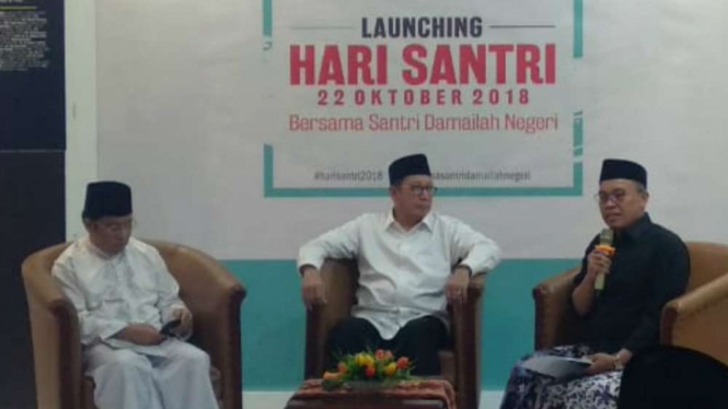 Menteri Agama Lukman Hakim Saifuddin jelaskan Hari Santri Nasional.