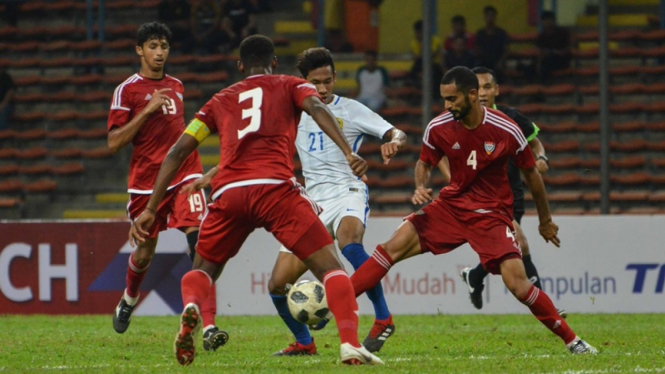 Pertandingan persahabatan Uni Emirat Arab U-23 vs Malaysia U-23