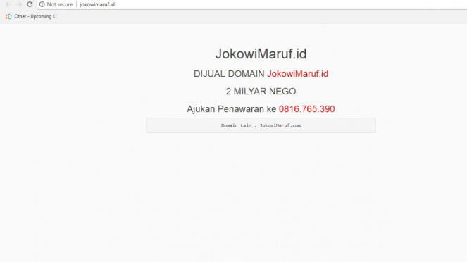 Alamat situs Jokowi-Maruf