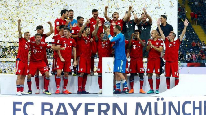 Bayern Munich juara Piala Super Jerman.