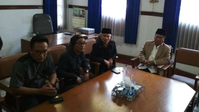 Ustaz Evie Effendi kunjungi MUI Jawa Barat, Senin, 13 Agustus 2018.