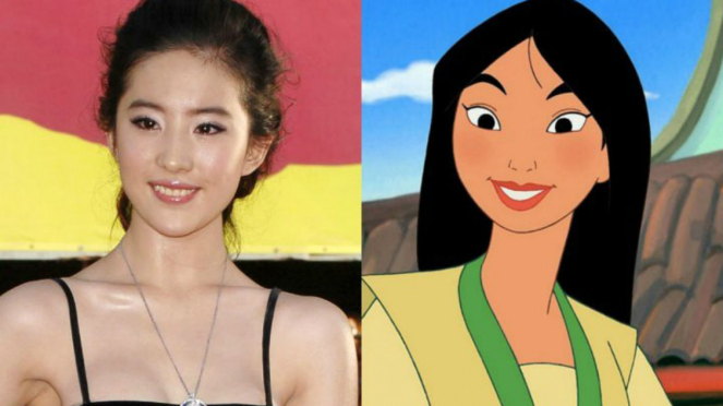 Liu Yifei sebagai Mulan