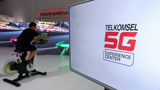 Telkomsel 5G Experience di Gelora Bung karno, Senayan, Jakarta