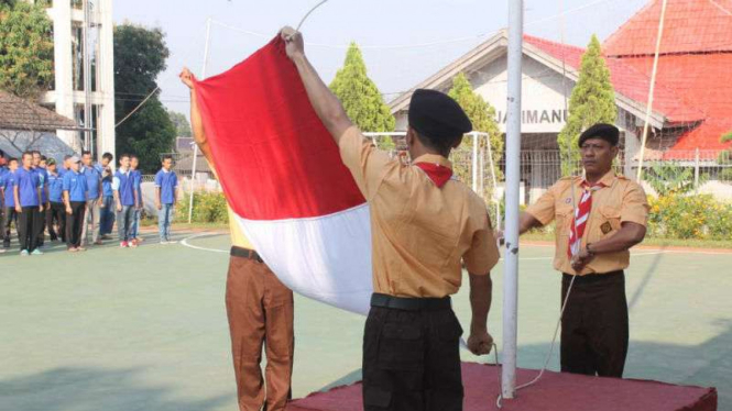 Tiga narapidana Klas 1A Kedungpane Semarang menjadi paskibra