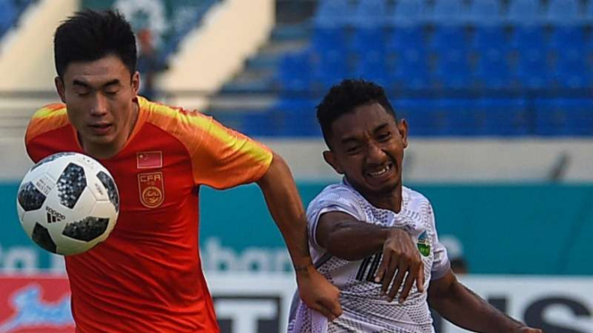 Pertandingan Grup C Asian Games 2018 antara Timnas China U-23 kontra Timor Leste