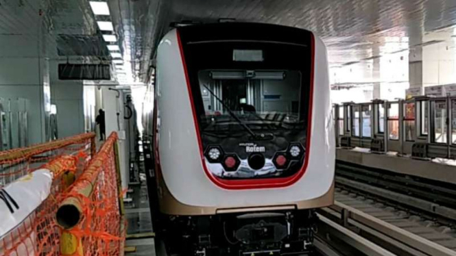 LRT Jakarta akan diuji coba, Rabu, 15 Agustus 2018.