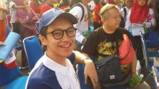 Brandon Salim Ikut Bawa Obor dari Jakarta Timur: Senang Banget