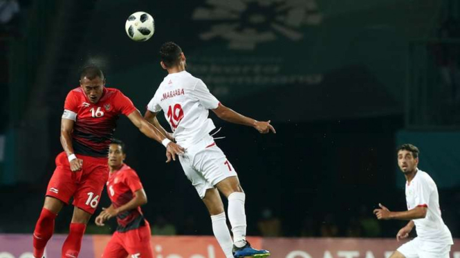 Laga sepakbola Asian GamesTimnas Indonesia U-23 kontra Palestina U-23
