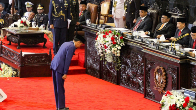 Pidato Presiden Jokowi dalam Rapat Tahunan MPR RI