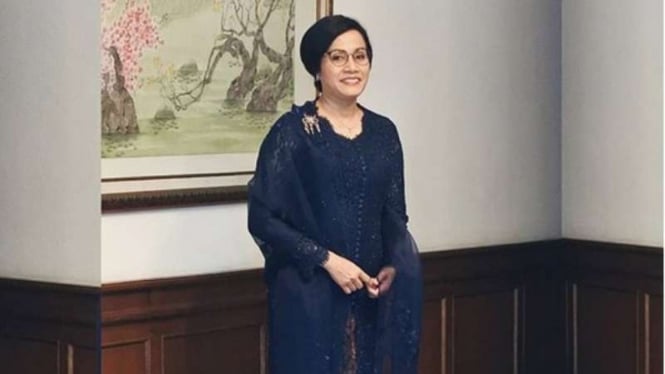 Sri Mulyani kenakan kebaya rancangan Didiet Maulana