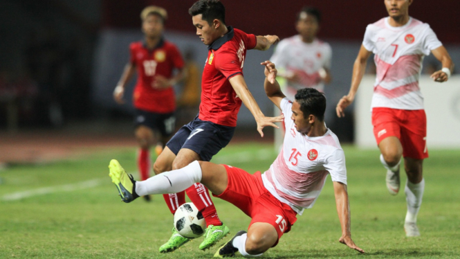 Indonesia vs Laos 1-0 babak pertama