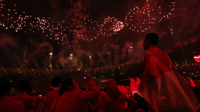 Suasana pembukaan Asian Games 2018