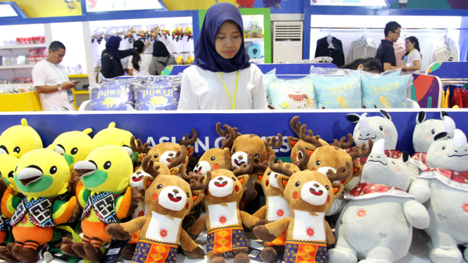 Boneka maskot Asian Games 2018