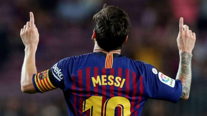 Striker Barcelona, Lionel Messi.