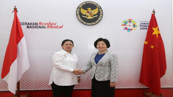 Menko Puan Menerima Kunjungan Wakil Perdana Menteri RRT