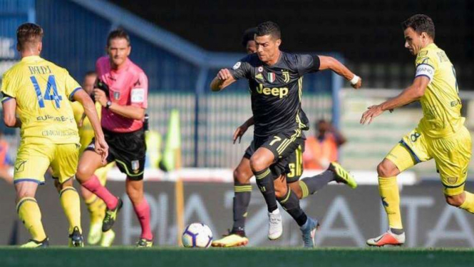 Bintang baru Juventus, Cristiano Ronaldo.